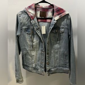 Maurice’s jean jacket with hood